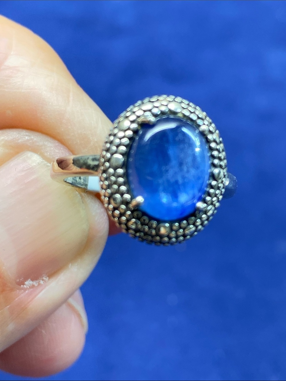 KYANITE IN SOLID STERLING SILVER 925 RING SIZE 6